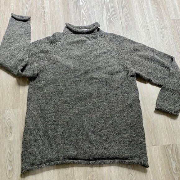 Rey Wear Other - 1 Men Rey Wear Exclusive Peru Merino Wool Retro Grandpa Chunky Knit Sweater XL